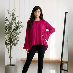 Massimo Elegant Women's Magenta Blouse